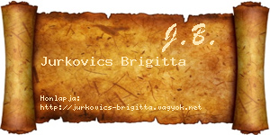 Jurkovics Brigitta névjegykártya